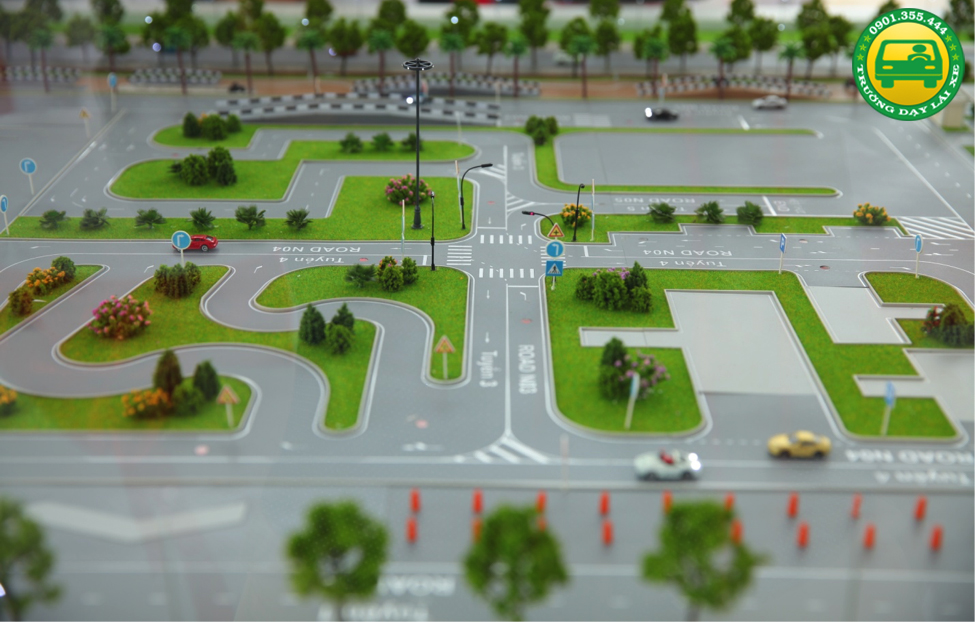 Sân tập lái xe hiện đại